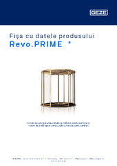 Revo.PRIME  * Fișa cu datele produsului RO