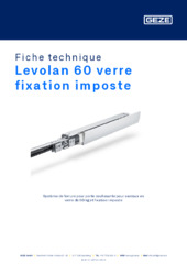 Levolan 60 verre fixation imposte Fiche technique FR