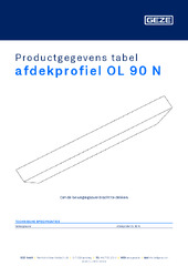 afdekprofiel OL 90 N Productgegevens tabel NL