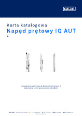 Napęd prętowy IQ AUT  * Karta katalogowa PL