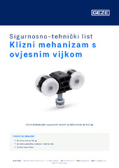 Klizni mehanizam s ovjesnim vijkom Sigurnosno-tehnički list HR