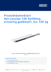Set Levolan 120 SoftStop, einseitig gedämpft, bis 120 kg Produktdatenblatt DE