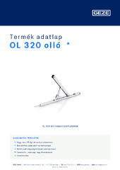 OL 320 olló  * Termék adatlap HU