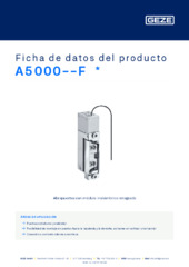 A5000--F  * Ficha de datos del producto ES