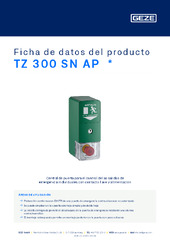 TZ 300 SN AP  * Ficha de datos del producto ES
