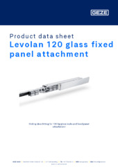 Levolan 120 glass fixed panel attachment Product data sheet EN