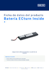 Batería ECturn Inside  * Ficha de datos del producto ES