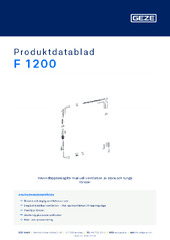F 1200 Produktdatablad SV