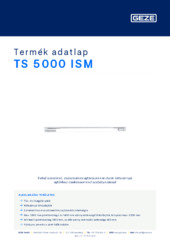 TS 5000 ISM Termék adatlap HU