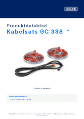 Kabelsats GC 338  * Produktdatablad SV