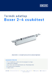 Boxer 2-4 csukótest Termék adatlap HU