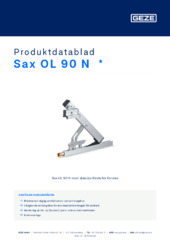 Sax OL 90 N  * Produktdatablad SV