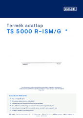 TS 5000 R-ISM/G  * Termék adatlap HU