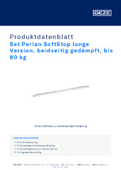 Set Perlan SoftStop lange Version, beidseitig gedämpft, bis 80 kg Produktdatenblatt DE