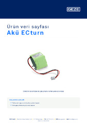 Akü ECturn Ürün veri sayfası TR
