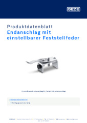 Endanschlag mit einstellbarer Feststellfeder Produktdatenblatt DE