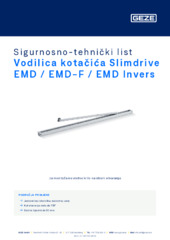 Vodilica kotačića Slimdrive EMD / EMD-F / EMD Invers Sigurnosno-tehnički list HR