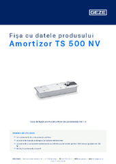 Amortizor TS 500 NV Fișa cu datele produsului RO