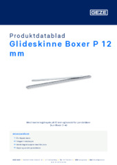 Glideskinne Boxer P 12 mm Produktdatablad NB