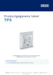 TPS Productgegevens tabel NL