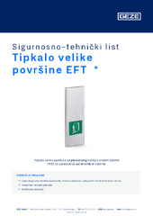 Tipkalo velike površine EFT  * Sigurnosno-tehnički list HR