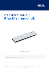Glasklemmschuh Produktdatenblatt DE