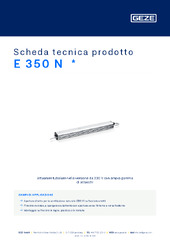 E 350 N  * Scheda tecnica prodotto IT