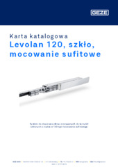 Levolan 120, szkło, mocowanie sufitowe Karta katalogowa PL
