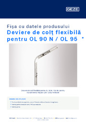 Deviere de colț flexibilă pentru OL 90 N / OL 95  * Fișa cu datele produsului RO