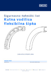 Kutna vodilica fleksibilna šipka Sigurnosno-tehnički list HR