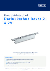 Dørlukkerhus Boxer 2-4 2V Produktdatablad NB