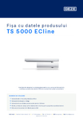 TS 5000 ECline Fișa cu datele produsului RO