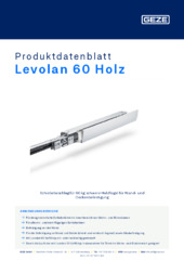 Levolan 60 Holz Produktdatenblatt DE