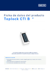 Toplock CTI B  * Ficha de datos del producto ES