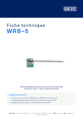 WRB-5 Fiche technique FR