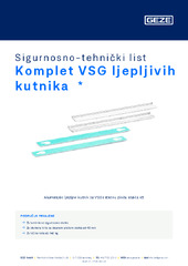Komplet VSG ljepljivih kutnika  * Sigurnosno-tehnički list HR