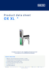 OX XL  * Product data sheet EN
