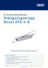 Stängningskropp Boxer EFS 4-6 Produktdatablad SV