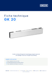 GK 20 Fiche technique FR