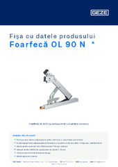 Foarfecă OL 90 N  * Fișa cu datele produsului RO