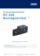 GC 308 Montagewinkel  * Produktdatenblatt DE