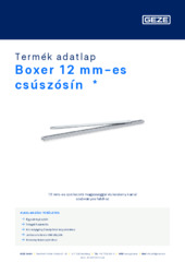 Boxer 12 mm-es csúszósín  * Termék adatlap HU