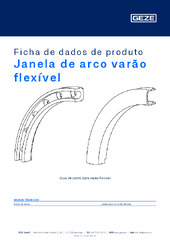 Janela de arco varão flexível Ficha de dados de produto PT