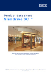 Slimdrive SC  * Product data sheet EN