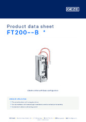FT200--B  * Product data sheet EN