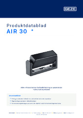 AIR 30  * Produktdatablad NB
