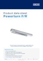 Powerturn F/R Product data sheet EN