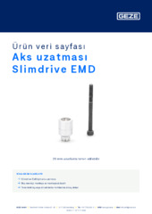 Aks uzatması Slimdrive EMD Ürün veri sayfası TR