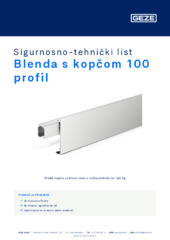 Blenda s kopčom 100 profil Sigurnosno-tehnički list HR