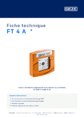 FT 4 A  * Fiche technique FR